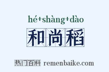 和尚稻是什么意思的图片